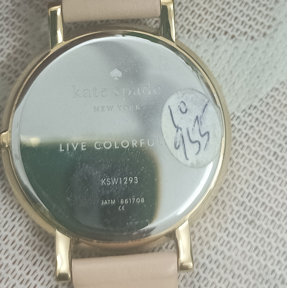 Authentic Kate Spade Gold-Tone And Vachetta Leather Monterey Watch - Picture 4 of 15